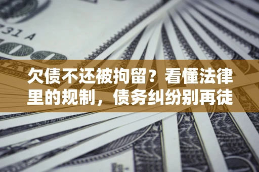 北京欠债不还被拘留？看懂法律里的规制，债务纠纷别再徒劳奔波