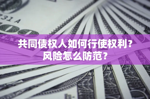 北京共同债权人如何行使权利？风险怎么防范？