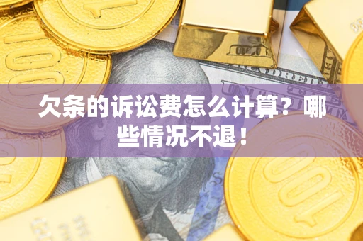 北京欠条的诉讼费怎么计算？哪些情况不退！