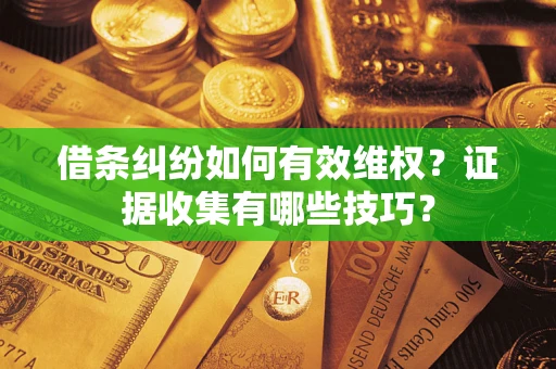 北京借条纠纷如何有效维权？证据收集有哪些技巧？