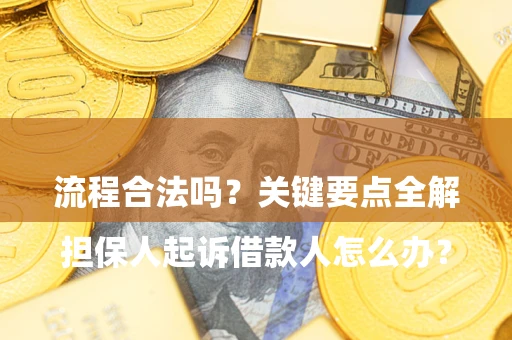北京

担保人起诉借款人怎么办？流程合法吗？关键要点全解析